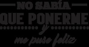 No sabia que ponerme