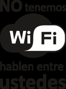No tenemos wifi