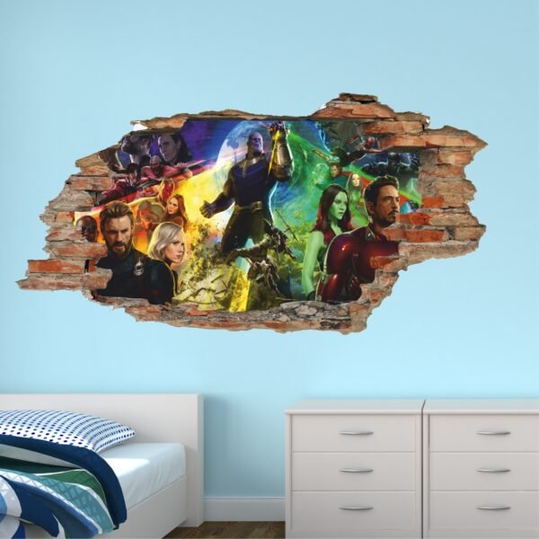 Pared rota pared avengers infinity war 1