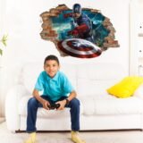 Pared rota Capitan America