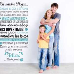 en nuestro hogar creemos en Dios y la Virgen