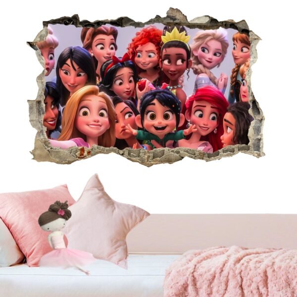 Pared Rota Princesas Disney B