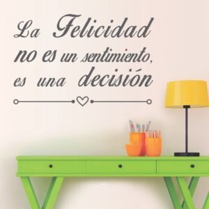 La felicidad no es un sentimiento