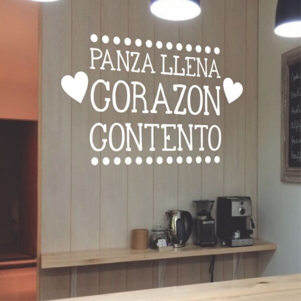 Panza llena corazon contento