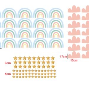 Arco Iris Nubes y Estrellas
