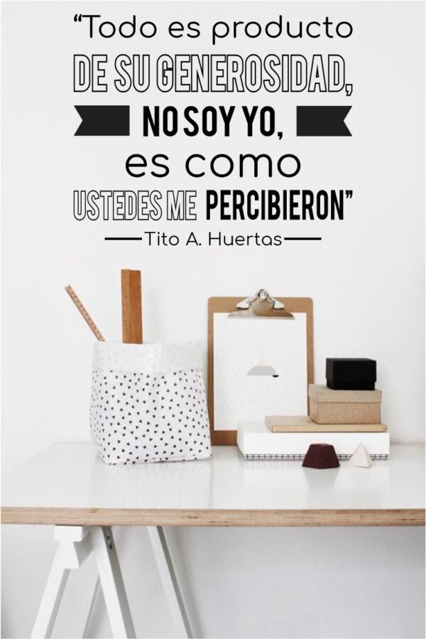 Todo es Producto de su Generosidad