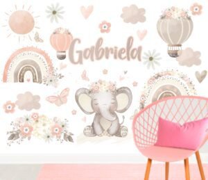 Mural Elefante tierno (Valor M2)