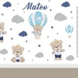 Combo de Vinilo + Medidor Osos en Globo